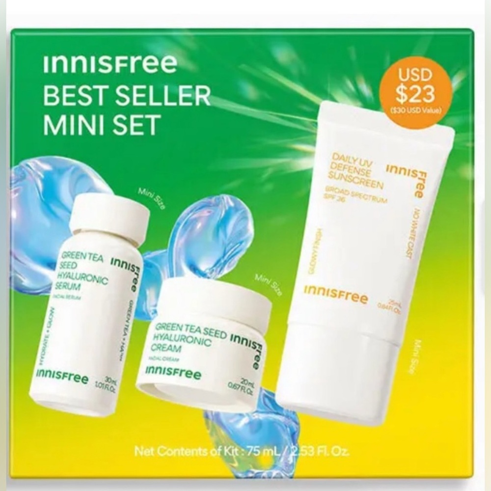 Innisfree Best Seller Mini Set (3-Piece Hydrate + Protect Kit)